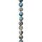 12 Pack: Blue & White K2 Stone Round Beads, 8mm by Bead Landing®
